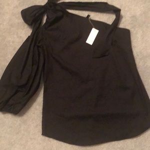 WHBM one shouldered blouse